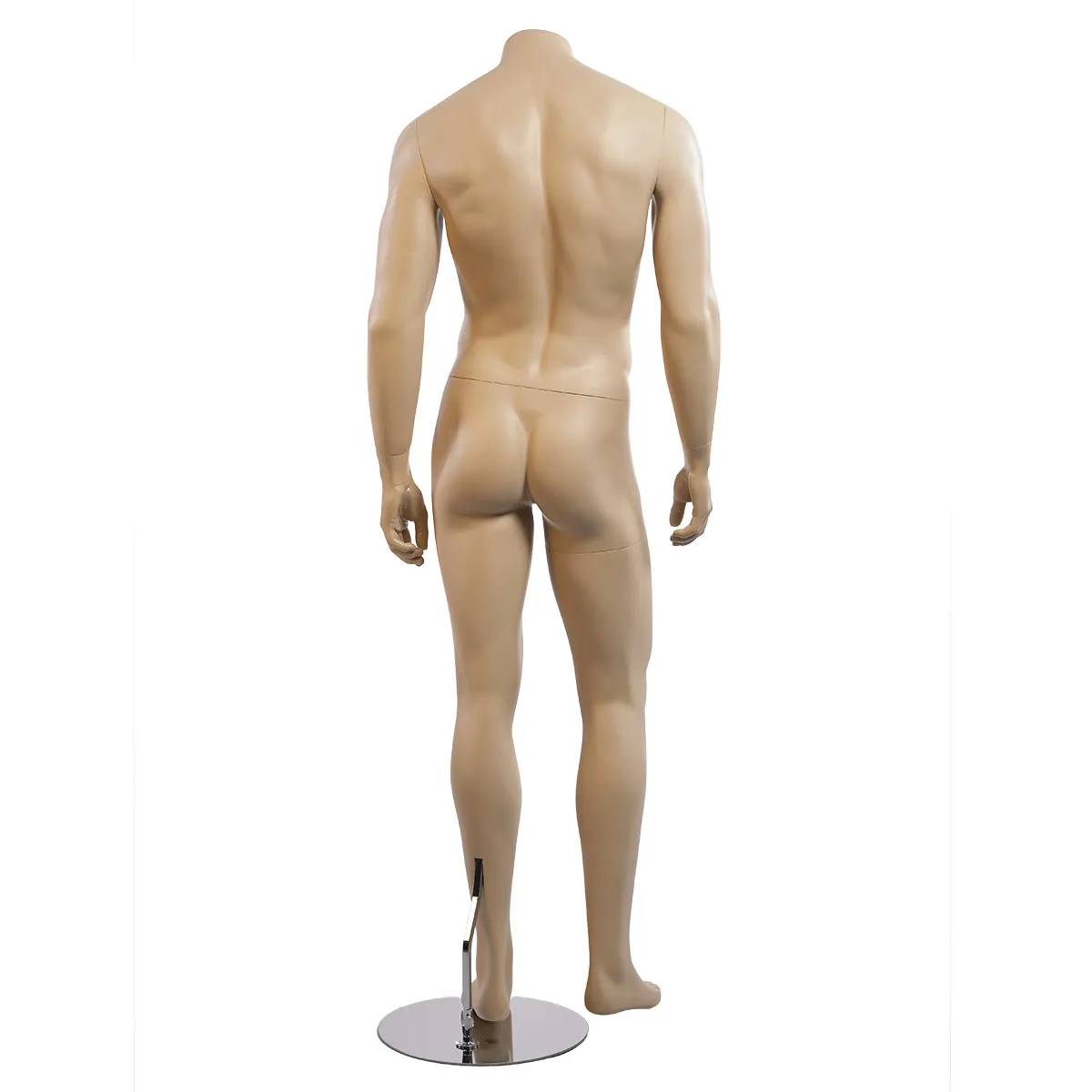 Mannequin homme sans tête H 170 cm Fibre de verre - Chair - Mannequins sans tête-2