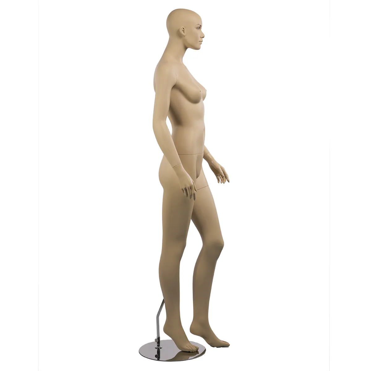 Mannequin femme sans perruque H 182 cm Fibre de verre - Chair - Mannequins fibre de verre sans perruque-1