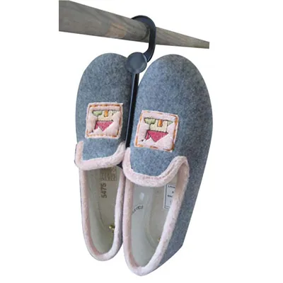 Lot De 9 Cintres à Chaussures – Crochet Suspendu Antidérapant 33,5 X 14 X 4 Cm – Noir