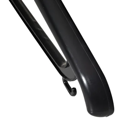 Cintre antivol noir plastique avec barre et crochets 42 cm - Cintre professionnel - Lot de 50 - Cintres plastique-2