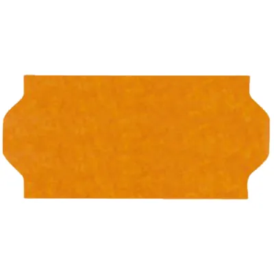 Étiquette orange fluo 26 x 12 mm adhésive pour étiqueteuse - 10 rouleaux de 1500 - Étiquettes pour étiqueteuses