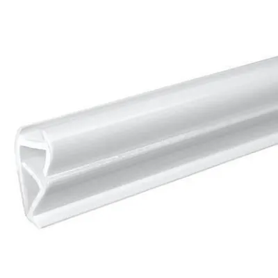 Profil pince affiche adhésif L 120 cm Blanc - Porte-affiches adhésifs