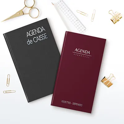 Agenda de caisse 14 x 22 cm - Registres et agendas de comptabilité-1