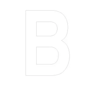 Lettre adhésive B - Lettres et chiffres adhésifs