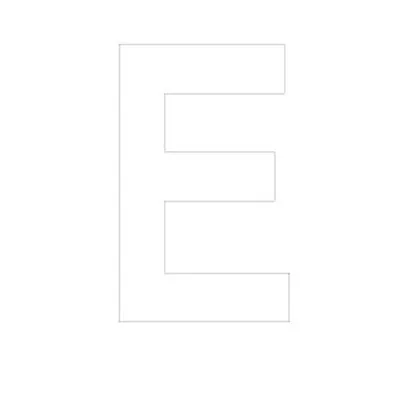Lettre adhésive E - Lettres et chiffres adhésifs