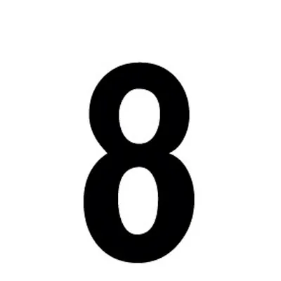 Chiffre adhésif 8 - Lettres et chiffres adhésifs