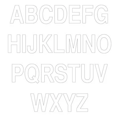 Lettres adhésifs  - Lettres et chiffres adhésifs