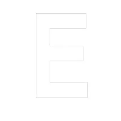 Lettre adhésive E - Lettres et chiffres adhésifs