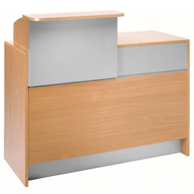 Réhausse pour comptoir magasin hêtre/gris 62 x 54 x 46 cm - Comptoirs Easy-1