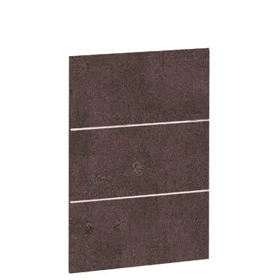 Façade décorative pour comptoir coloris béton foncé 55 x 83 cm - Comptoirs Boutique