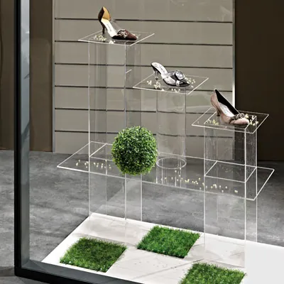 Bac de présentation rond plexi ø 15 x H 40 cm - Vitrine tube plexi - Bac cylindrique - Supports Plexi-1