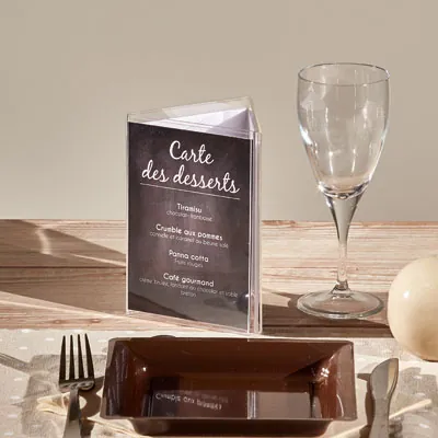 Porte-visuel 3 faces  - Porte-visuels de comptoir-2