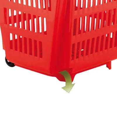 Panier libre-service à roulettes  - Paniers magasin-3