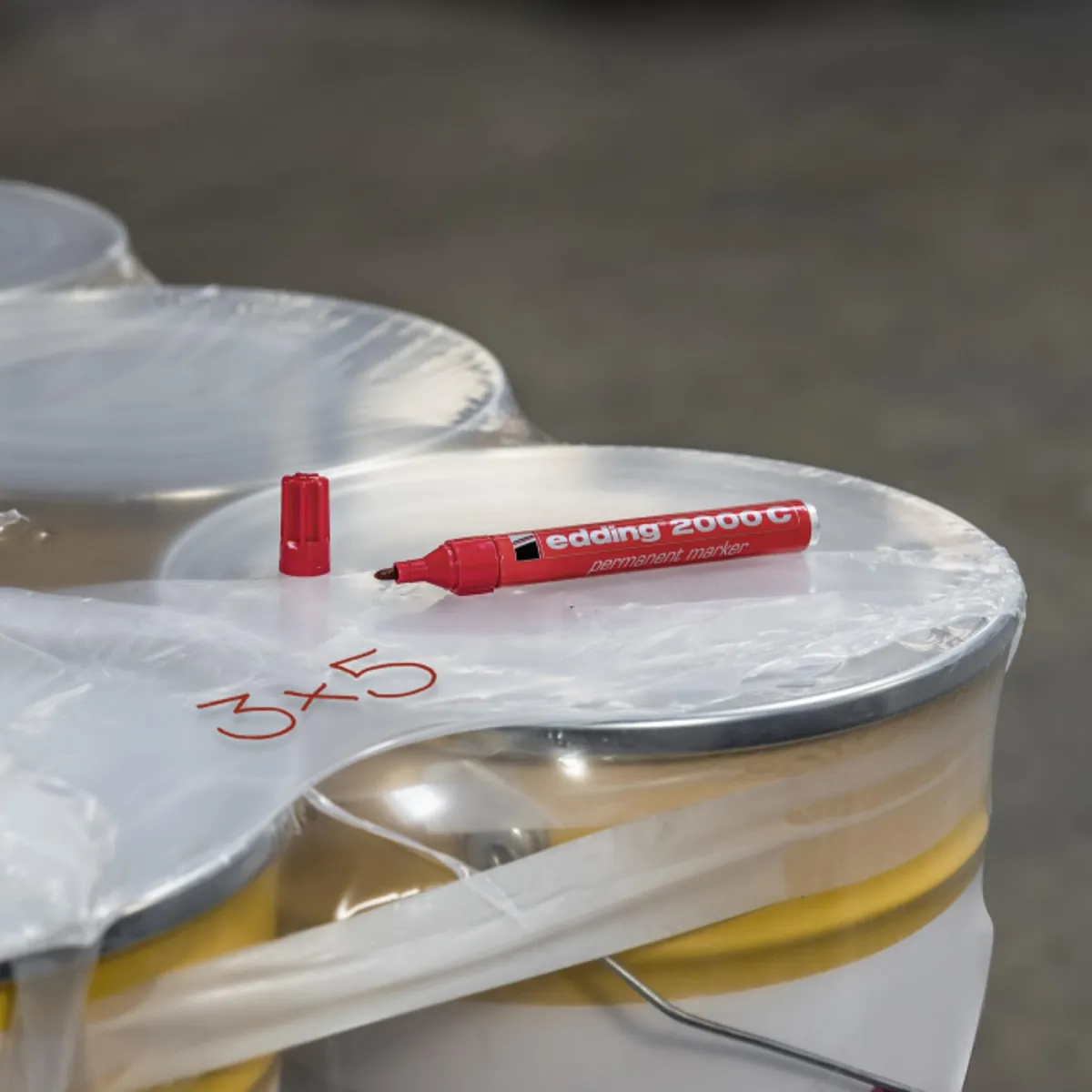 Marqueur indélébile 2000C pointe ogive 1,5 à 3 mm - Marqueur permanent - Noir / Bleu / Rouge - Lot de 3 - Marqueurs-4