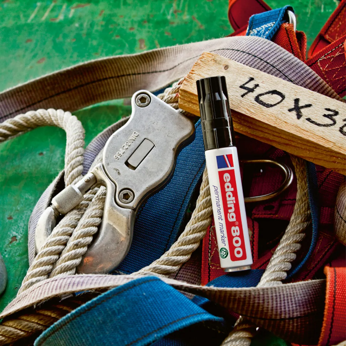 Marqueur indélébile Edding 800 pointe biseautée 4 à 12 mm - Marqueur permanent - Noir - Marqueurs-3