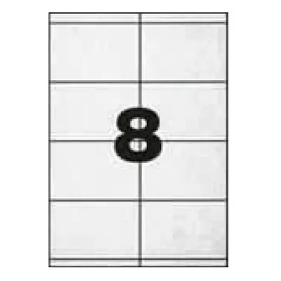 800 Étiquettes adhésives blanches multi-usages 105 x 70 mm Etibox - Étiquettes adhésives neutres-1