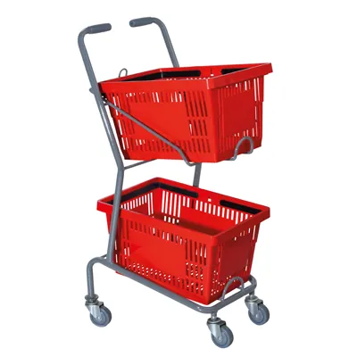 Chariot support paniers - Paniers magasin-1