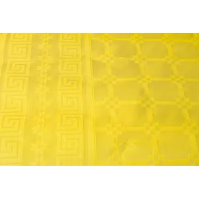 Nappe damassée 1,18 x 25 m 45g/m² - Nappe jetable - Jaune - Nappes en papier-1