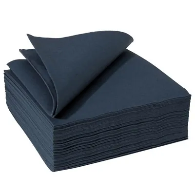Serviette Celisoft non tissée 40 x 40 cm - Serviette jetable - Serviette de table papier - Titane - Paquet de 50 - Serviettes jetables, Serviettes cocktails