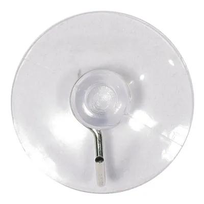 Ventouses à crochet - Transparent - ø 4,5 cm - Paquet de 5 - Crochets - Anneaux