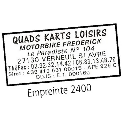 Tampon texte ClassicLine 2400 COLOP 6 lignes - Tampons personnalisés-2