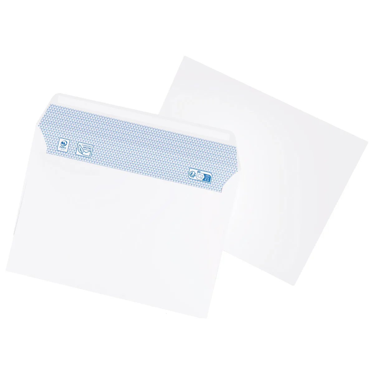 Enveloppe blanche C6 114 x 162 mm 80g sans fenêtre La Couronne - Paquet de 500 - Enveloppes blanches