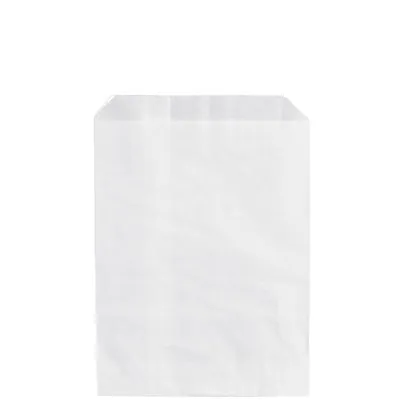 Sachet papier kraft blanc 20 x 26,5 cm - Sachet plat - Lot de 500 - Sachets papier blanc