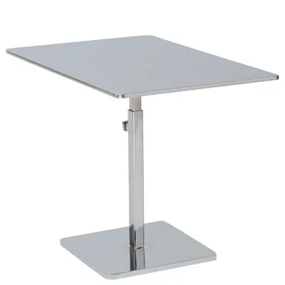 Présentoir socle 27 x 18 cm réglable chromé H 15 à 25 cm - Présentoirs divers