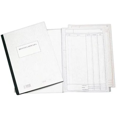 Cahier recettes/dépenses 21 x 29,7 cm 80 pages - Registres et agendas de comptabilité