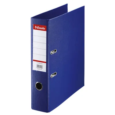 Classeur à levier A4 320 x 290 mm carton 22/10e Dos 7,5 cm Esselte - Bleu Marine - Classeurs à levier, Classeurs A4