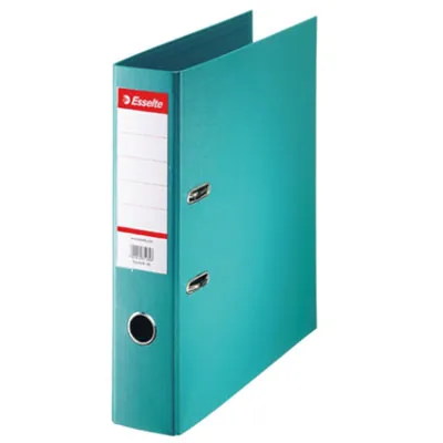 Classeur à levier A4 320 x 290 mm carton 22/10e Dos 7,5 cm Esselte - Bleu Turquoise - Classeurs à levier, Classeurs A4