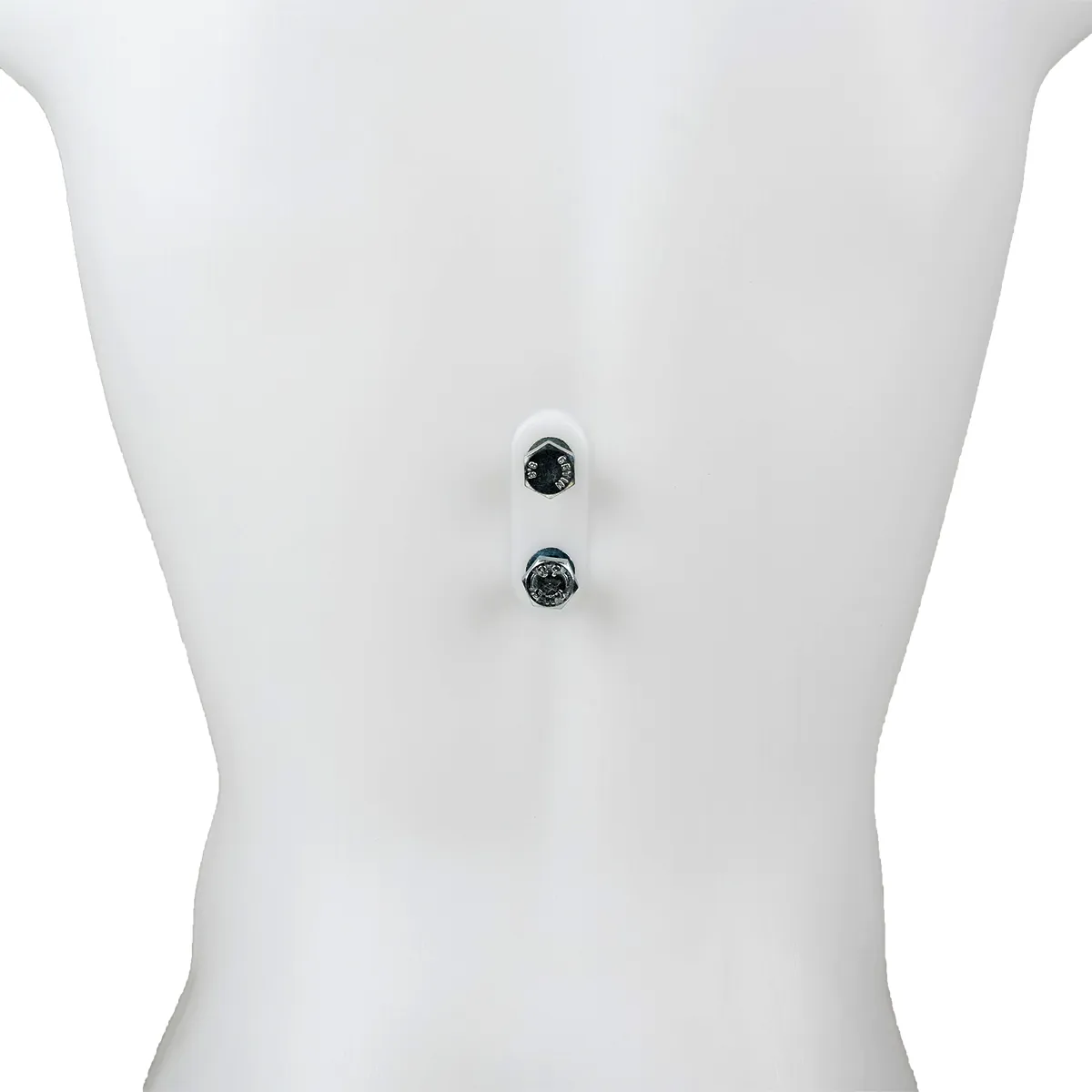 Buste homme plastique H 87 cm - Torse homme plastique - Blanc - Bustes ECO-3