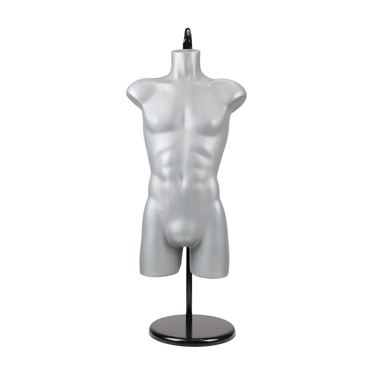 Buste homme plastique H 87 cm - Gris - Bustes ECO-11