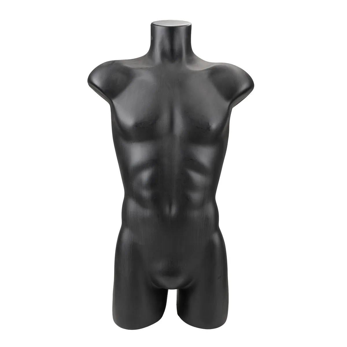 Buste homme plastique H 87 cm - Torse homme plastique - Noir - Bustes ECO
