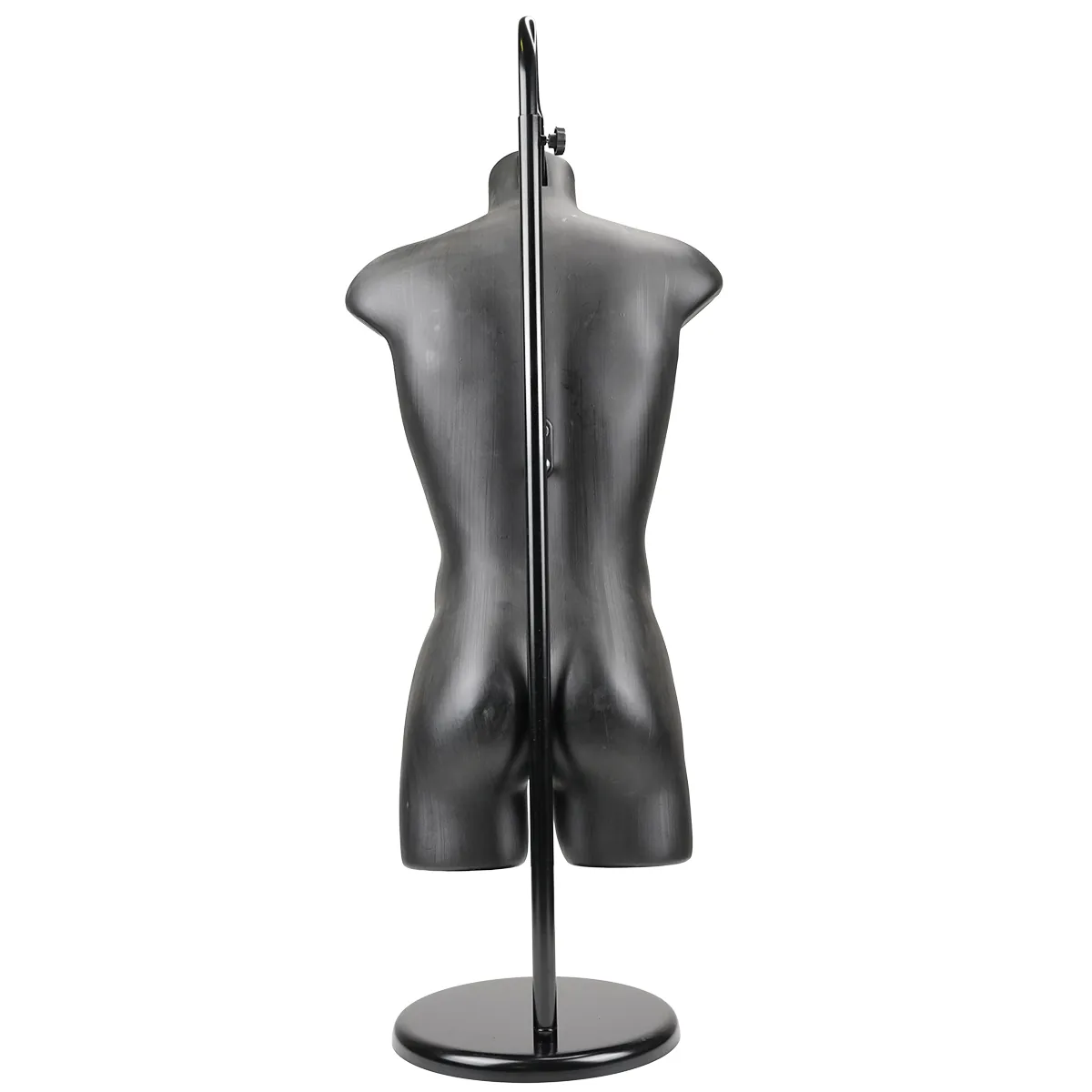 Buste homme plastique H 87 cm - Torse homme plastique - Noir - Bustes ECO-8