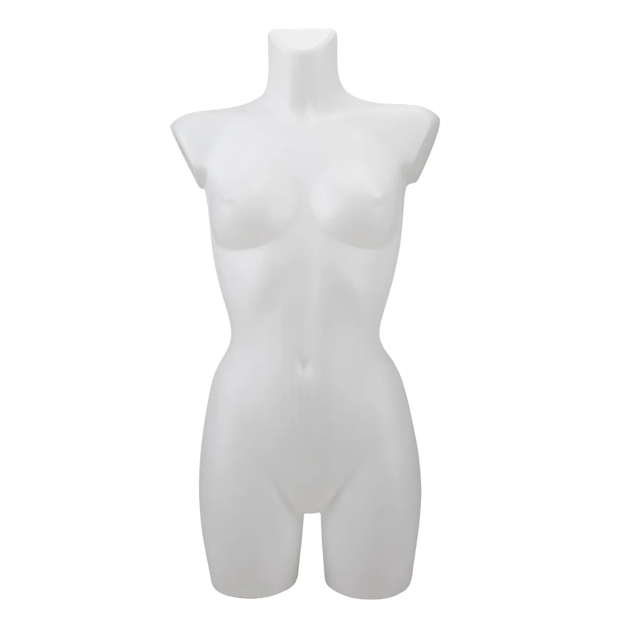 Buste femme plastique H 82 cm - Torse femme plastique - Blanc - Bustes ECO