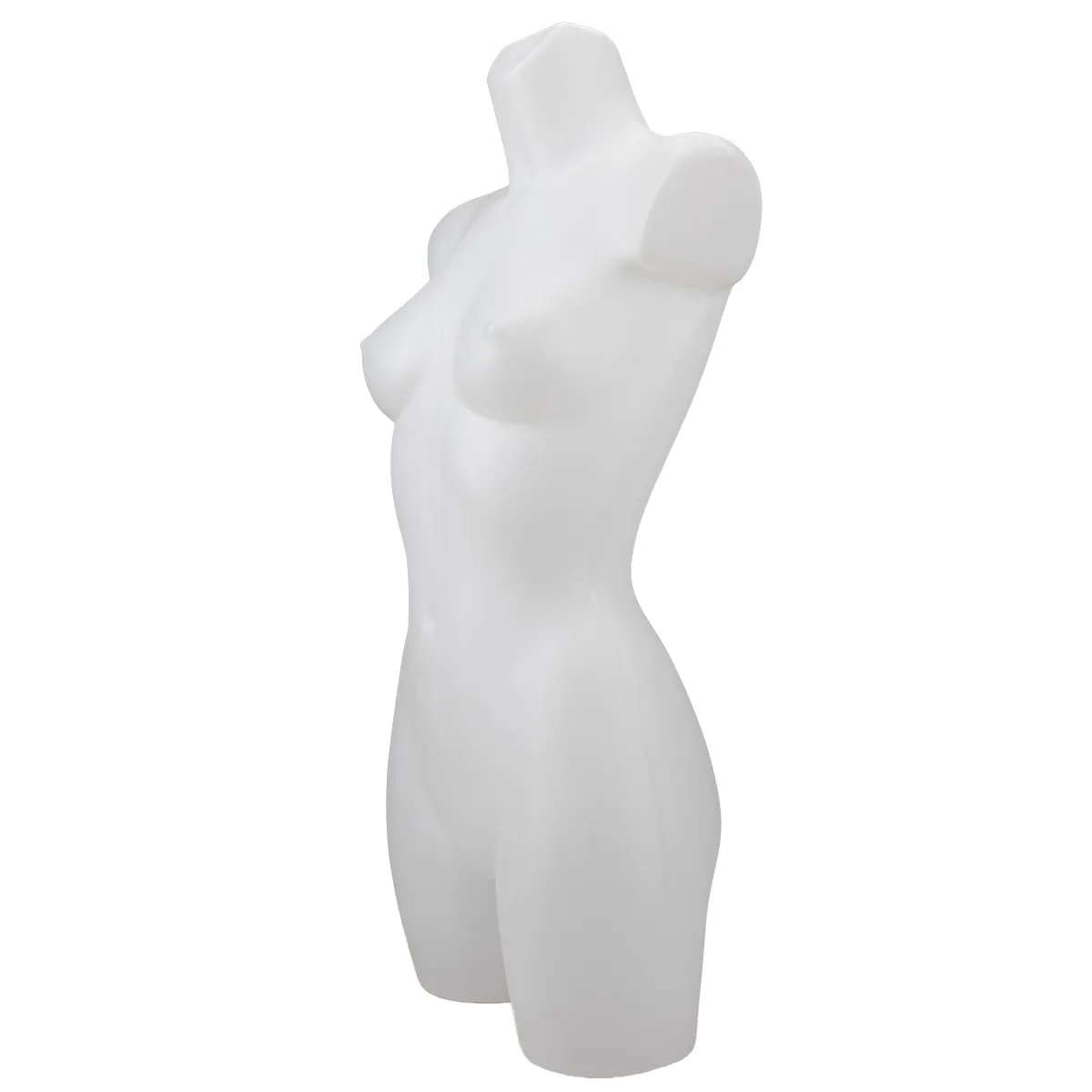 Buste femme plastique H 82 cm - Torse femme plastique - Blanc - Bustes ECO-1