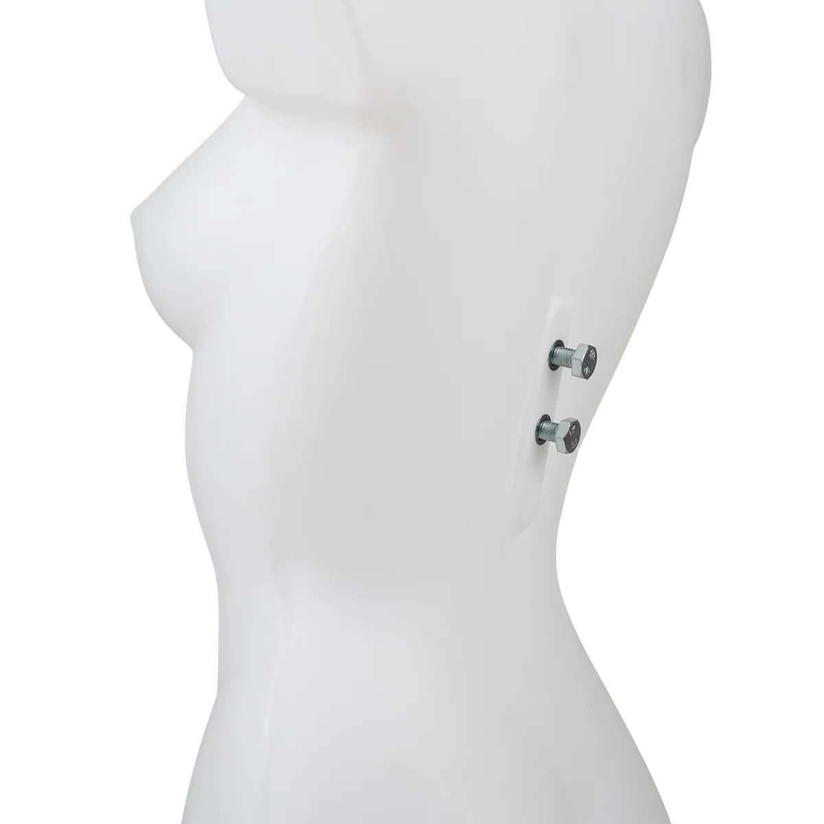 Buste femme plastique H 82 cm - Torse femme plastique - Blanc - Bustes ECO-4