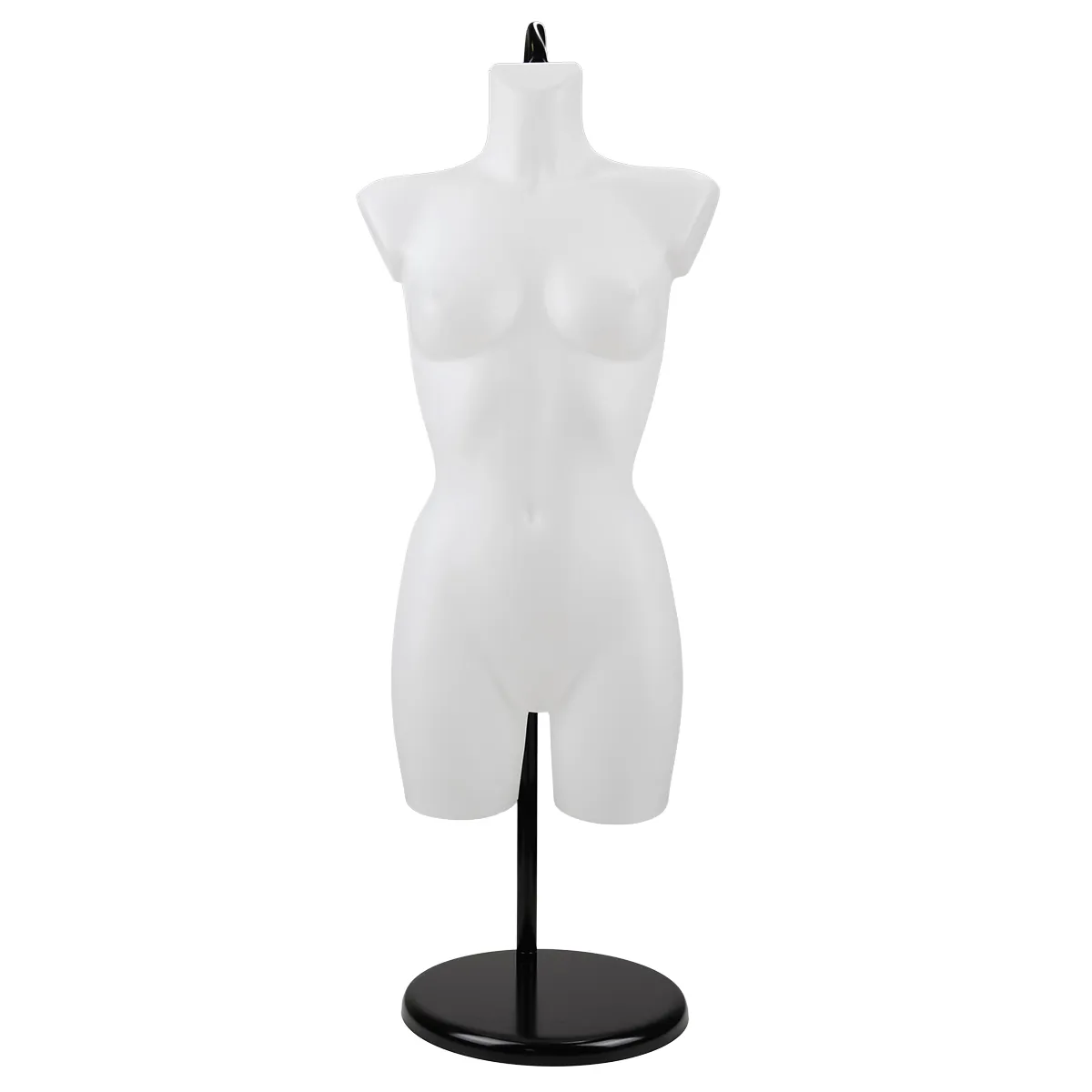 Buste femme plastique H 82 cm - Torse femme plastique - Blanc - Bustes ECO-8