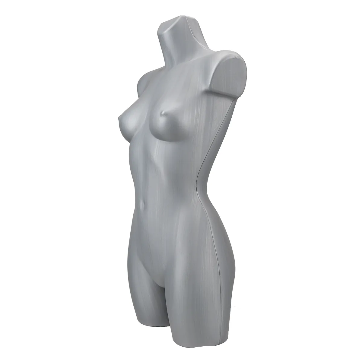 Buste femme plastique H 82 cm - Torse femme plastique - Gris - Bustes ECO-1