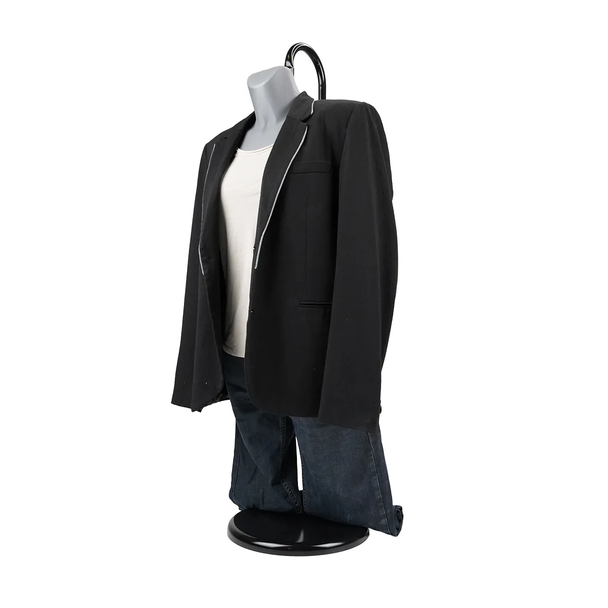 Buste femme plastique H 82 cm - Torse femme plastique - Gris - Bustes ECO-7