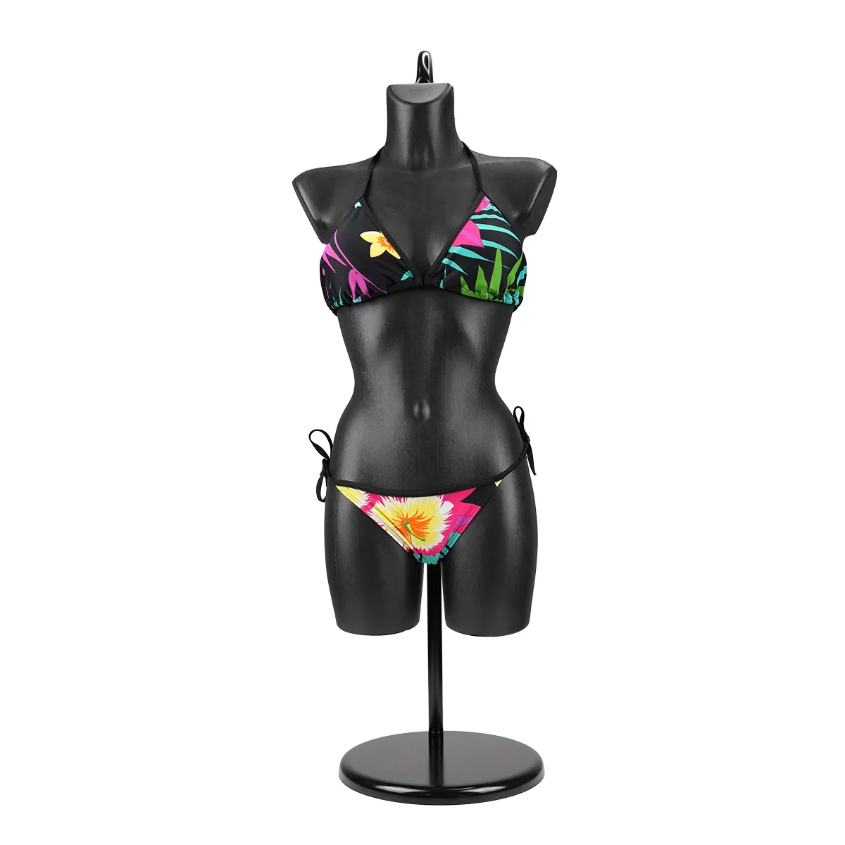Buste femme plastique H 82 cm - Torse femme plastique - Noir - Bustes ECO-6