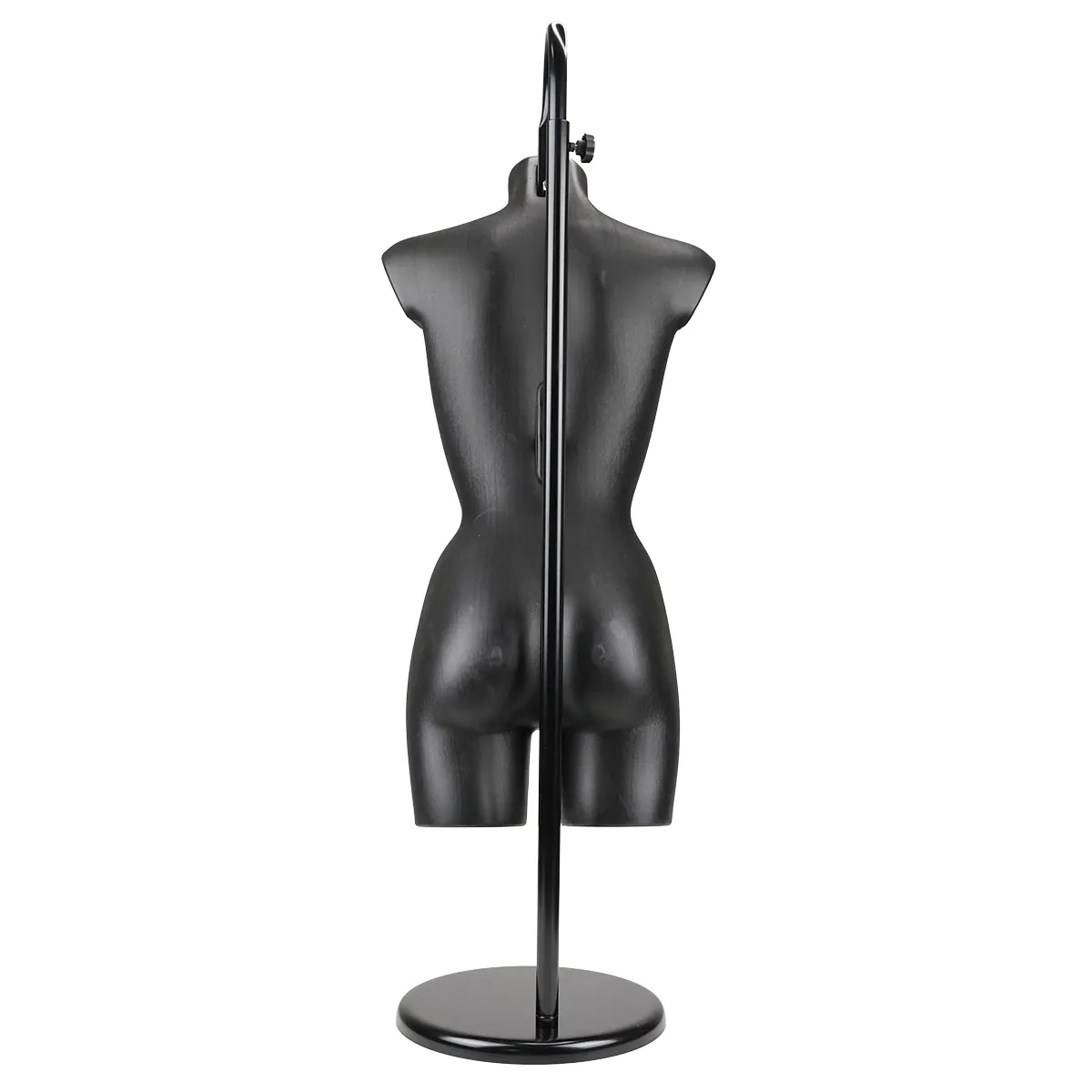 Buste femme plastique H 82 cm - Torse femme plastique - Noir - Bustes ECO-9