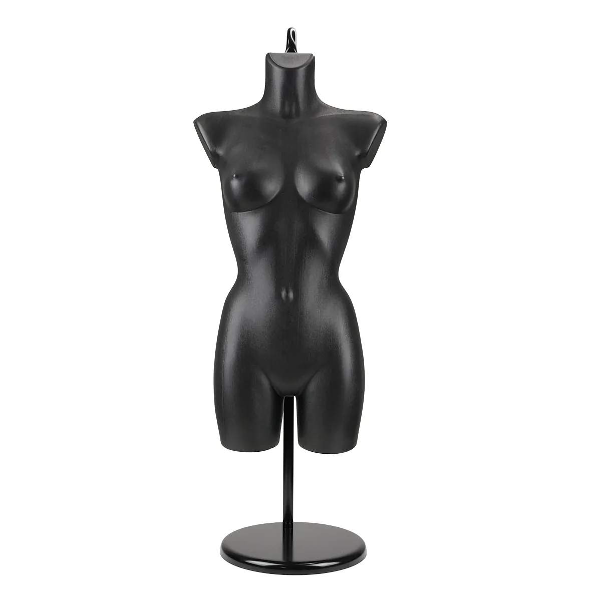 Buste femme plastique H 82 cm - Torse femme plastique - Noir - Bustes ECO-11