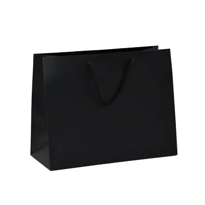 Sacs pelliculés mats à poignées cordelette - Sacs pelliculés poignées cordelette