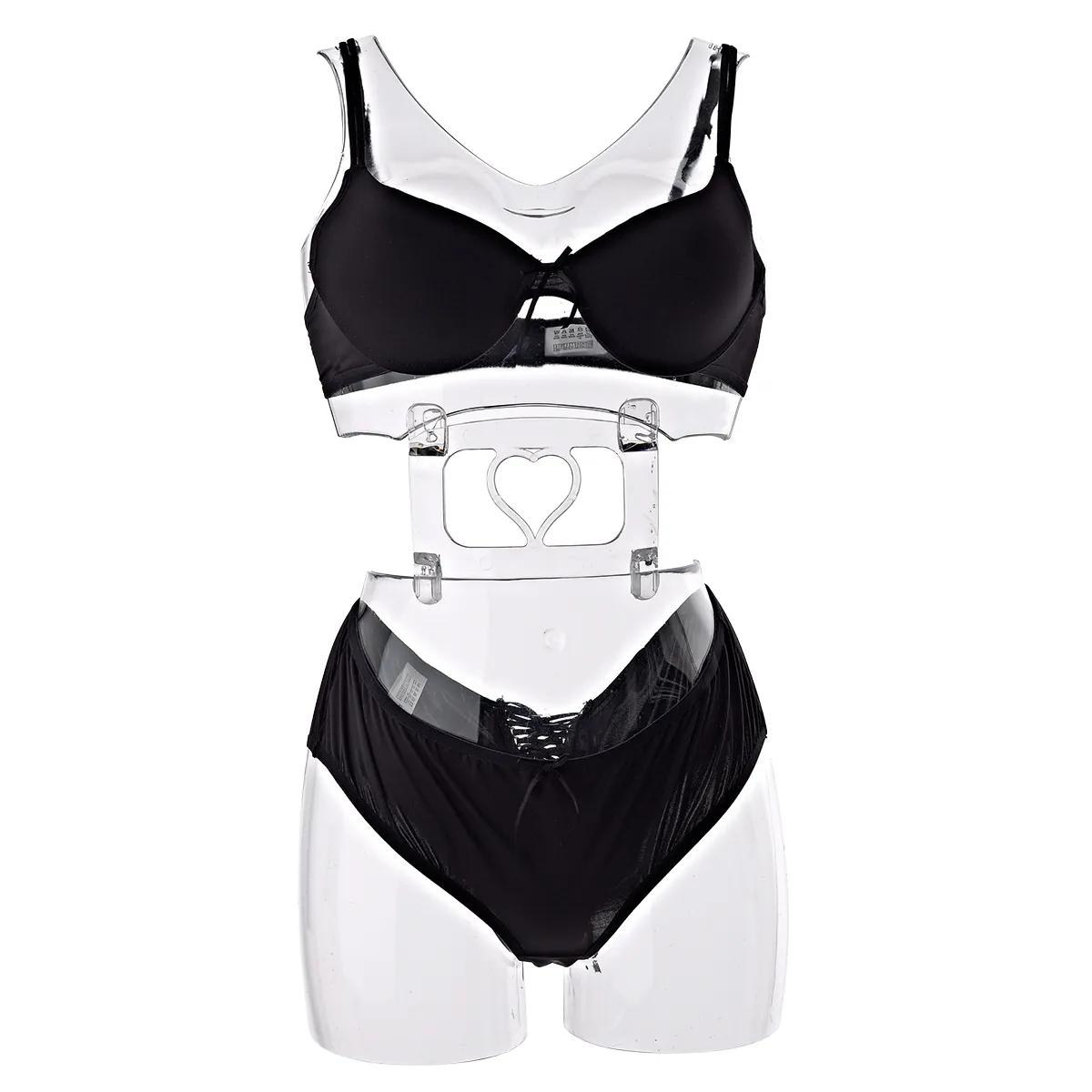 Présentoir Hanches Femme transparent à poser plastique - Lot de 10 - Bustiers et fessiers-2