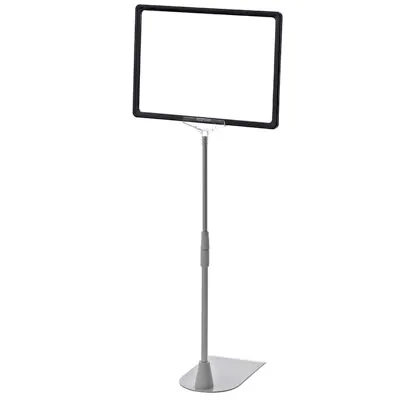 Tige télescopique universelle avec embase grise 39-59,5 cm – Support cadre PLV - Lot de 10 - Porte-affiches à poser-1