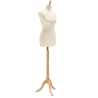 Mannequin couture femme - buste couture femme, taille 38/40, pied tripode, beige - Bustes couture, torses couture