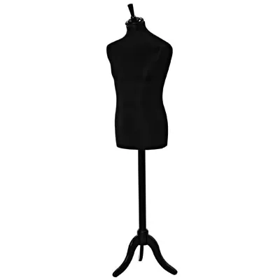 Mannequin couture homme - buste couture homme, taille 44, pied tripode, noir - Bustes couture, torses couture