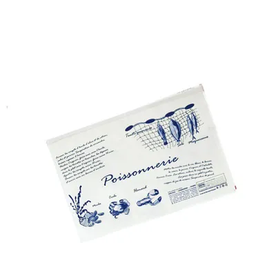 Pochette papier poissonnerie avec fermeture adhésive 25 x 16,6 cm - Pochette adhésive poissonnerie - Paquet de 1000 - Films, papiers ingraissables et sachets papier alimentaires